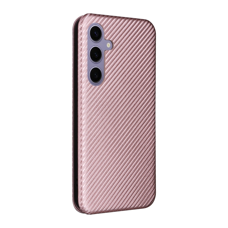 Carbon Fiber Texture Flip Leather Phone Case, For Samsung Galaxy S25 5G, For Samsung Galaxy S25+ 5G, For Samsung Galaxy S25 Ultra 5G, For Samsung Galaxy S24 FE 5G