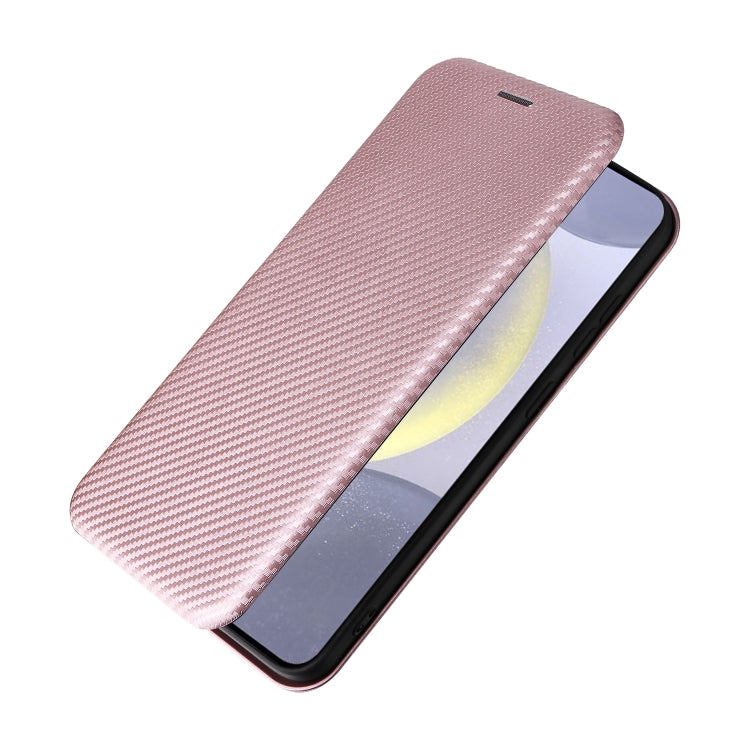 Carbon Fiber Texture Flip Leather Phone Case, For Samsung Galaxy S25 5G, For Samsung Galaxy S25+ 5G, For Samsung Galaxy S25 Ultra 5G, For Samsung Galaxy S24 FE 5G