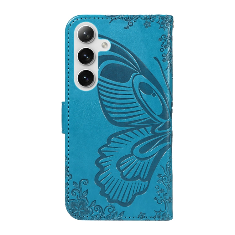 Swallowtail Butterfly Embossed Leather Phone Case, For Samsung Galaxy S25 / S24 5G, For Samsung Galaxy S25+ / S24+ 5G, For Samsung Galaxy S25 Ultra 5G, For Samsung Galaxy S24 FE 5G