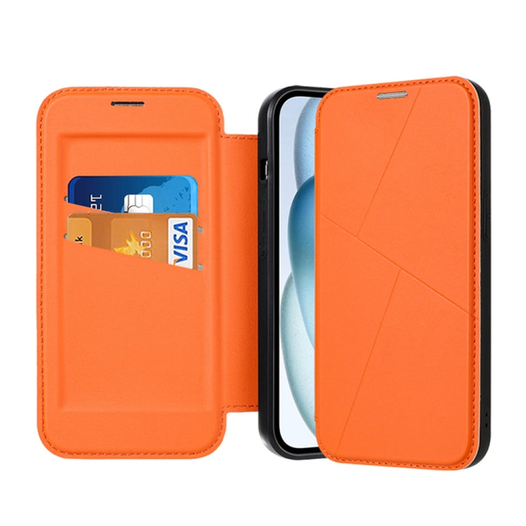 Magnetic Armor Series RFID Card Slots Leather Phone Case, For iPhone 13 Pro