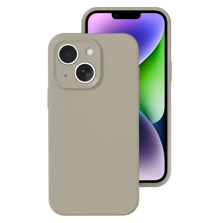 Precise Hole Liquid Silicone Jelly Color Full Coverage Phone Case, For iPhone 14 Plus