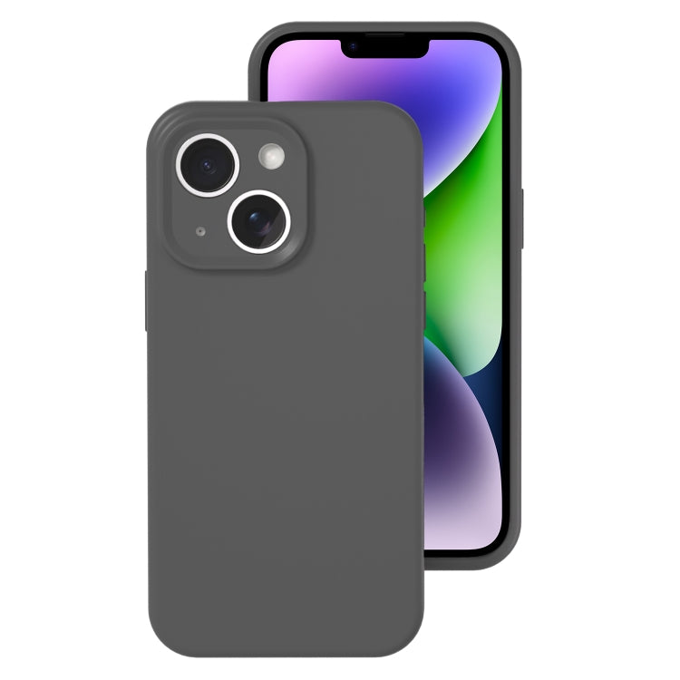 Precise Hole Liquid Silicone Jelly Color Full Coverage Phone Case, For iPhone 14 Plus