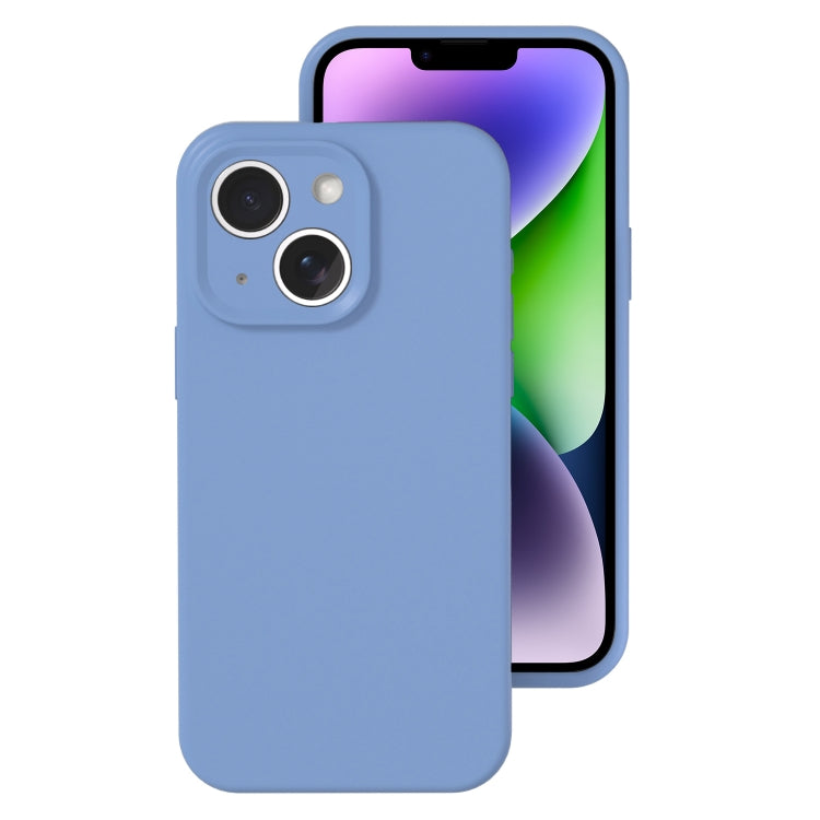 Precise Hole Liquid Silicone Jelly Color Full Coverage Phone Case, For iPhone 14 Plus