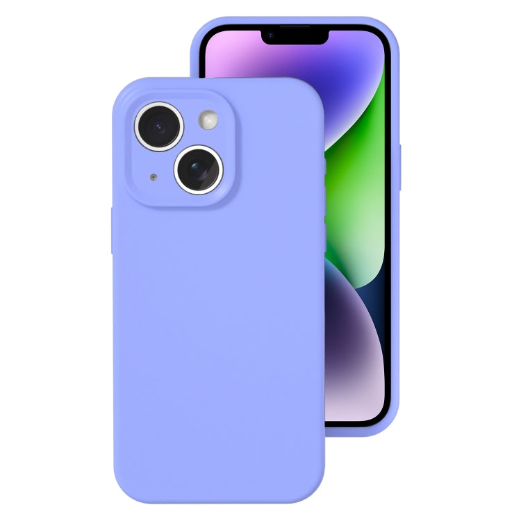 Precise Hole Liquid Silicone Jelly Color Full Coverage Phone Case, For iPhone 14 Plus