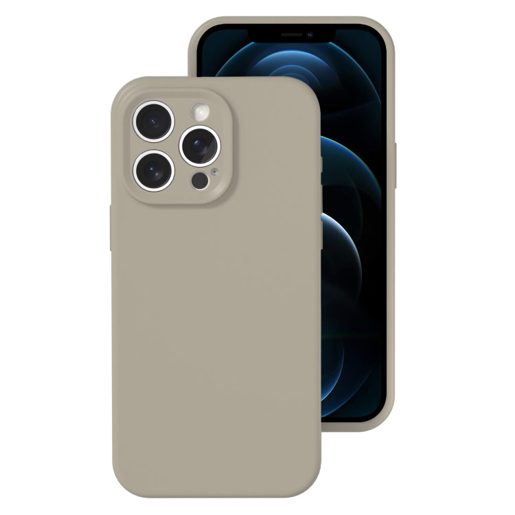Precise Hole Liquid Silicone Jelly Color Full Coverage Phone Case, For iPhone 12 Pro Max