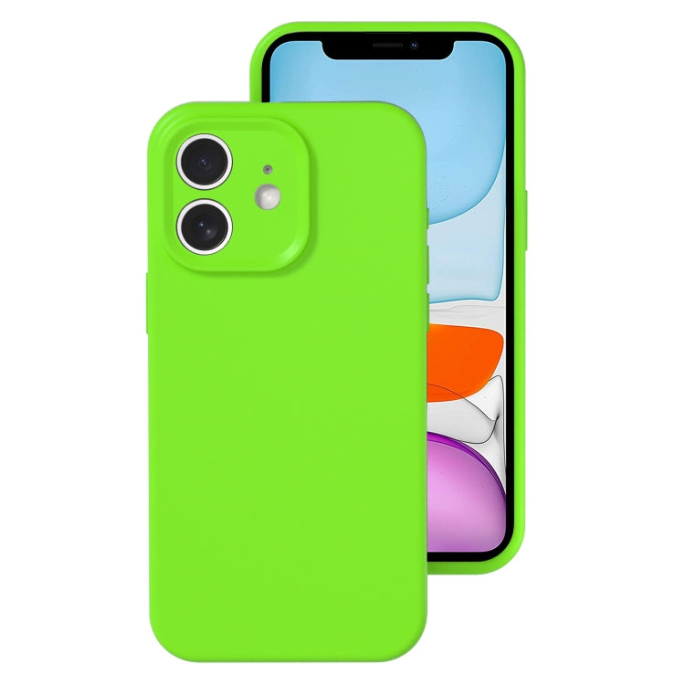 Precise Hole Liquid Silicone Jelly Color Full Coverage Phone Case, For iPhone 11