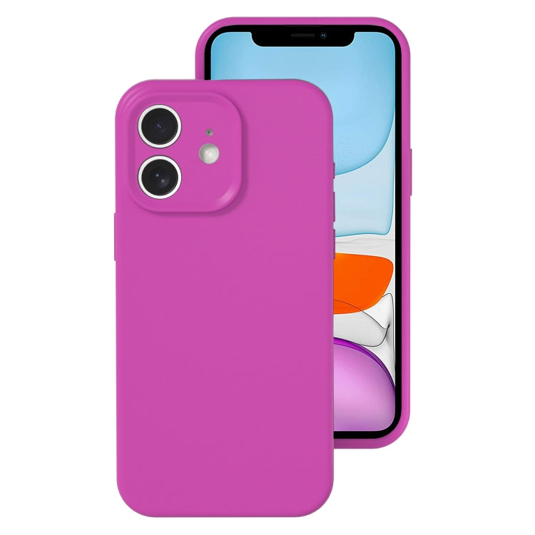 Precise Hole Liquid Silicone Jelly Color Full Coverage Phone Case, For iPhone 11