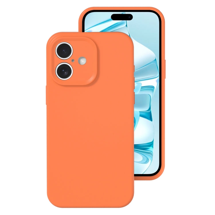 Precise Hole Liquid Silicone Jelly Color Full Coverage Phone Case, For iPhone 16 Plus