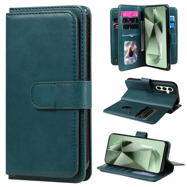 Multi-Function Wallet 10 Card Slots Leather Phone Case, For Samsung Galaxy S25 / S24 5G, For Samsung Galaxy S25+ / S24+ 5G, For Samsung Galaxy S25 Ultra 5G, For Samsung Galaxy S24 FE 5G