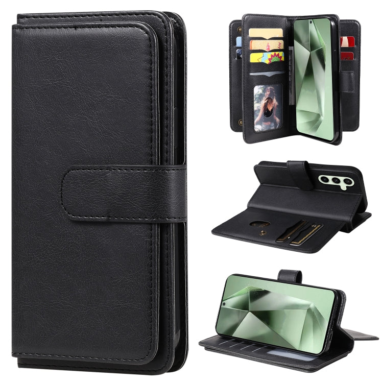 Multi-Function Wallet 10 Card Slots Leather Phone Case, For Samsung Galaxy S25 / S24 5G, For Samsung Galaxy S25+ / S24+ 5G, For Samsung Galaxy S25 Ultra 5G, For Samsung Galaxy S24 FE 5G