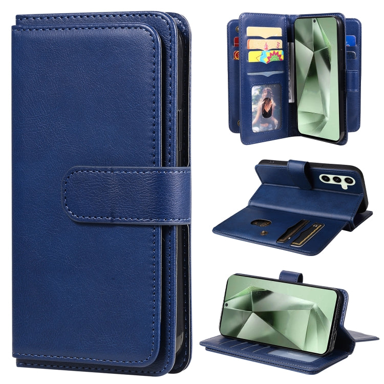 Multi-Function Wallet 10 Card Slots Leather Phone Case, For Samsung Galaxy S25 / S24 5G, For Samsung Galaxy S25+ / S24+ 5G, For Samsung Galaxy S25 Ultra 5G, For Samsung Galaxy S24 FE 5G