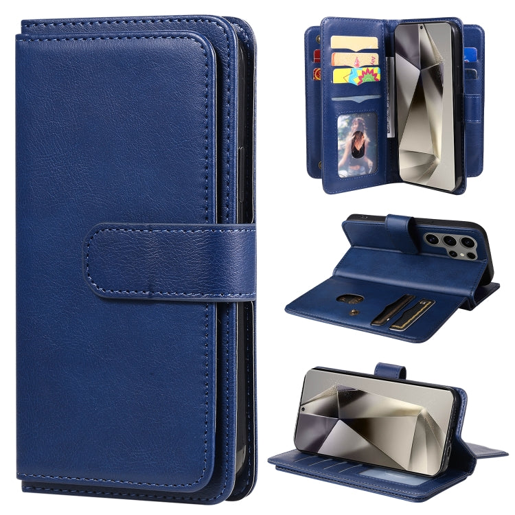 Multi-Function Wallet 10 Card Slots Leather Phone Case, For Samsung Galaxy S25 / S24 5G, For Samsung Galaxy S25+ / S24+ 5G, For Samsung Galaxy S25 Ultra 5G, For Samsung Galaxy S24 FE 5G