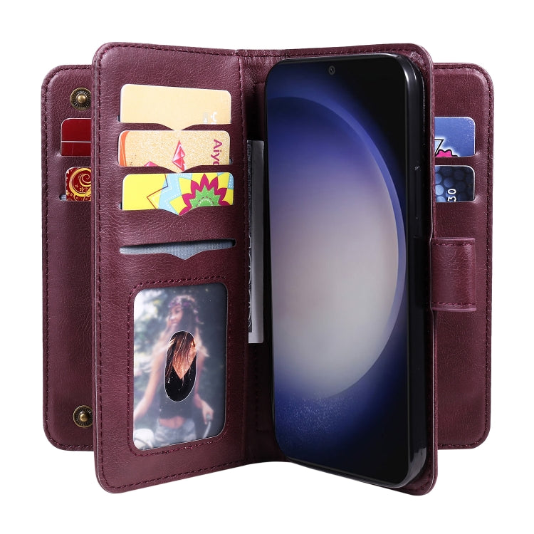 Multi-Function Wallet 10 Card Slots Leather Phone Case, For Samsung Galaxy S25 / S24 5G, For Samsung Galaxy S25+ / S24+ 5G, For Samsung Galaxy S25 Ultra 5G, For Samsung Galaxy S24 FE 5G