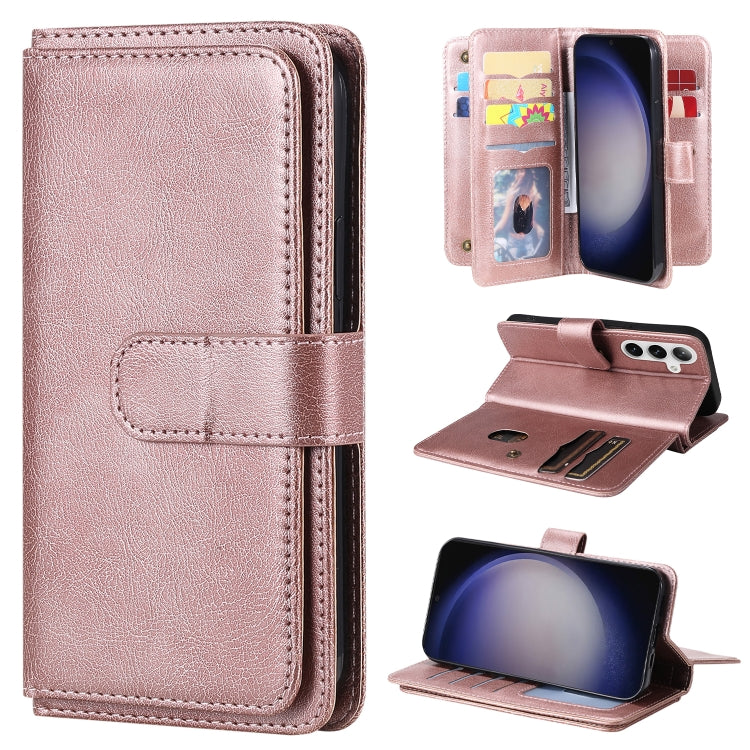 Multi-Function Wallet 10 Card Slots Leather Phone Case, For Samsung Galaxy S25 / S24 5G, For Samsung Galaxy S25+ / S24+ 5G, For Samsung Galaxy S25 Ultra 5G, For Samsung Galaxy S24 FE 5G