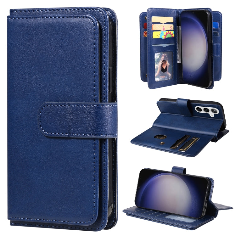 Multi-Function Wallet 10 Card Slots Leather Phone Case, For Samsung Galaxy S25 / S24 5G, For Samsung Galaxy S25+ / S24+ 5G, For Samsung Galaxy S25 Ultra 5G, For Samsung Galaxy S24 FE 5G