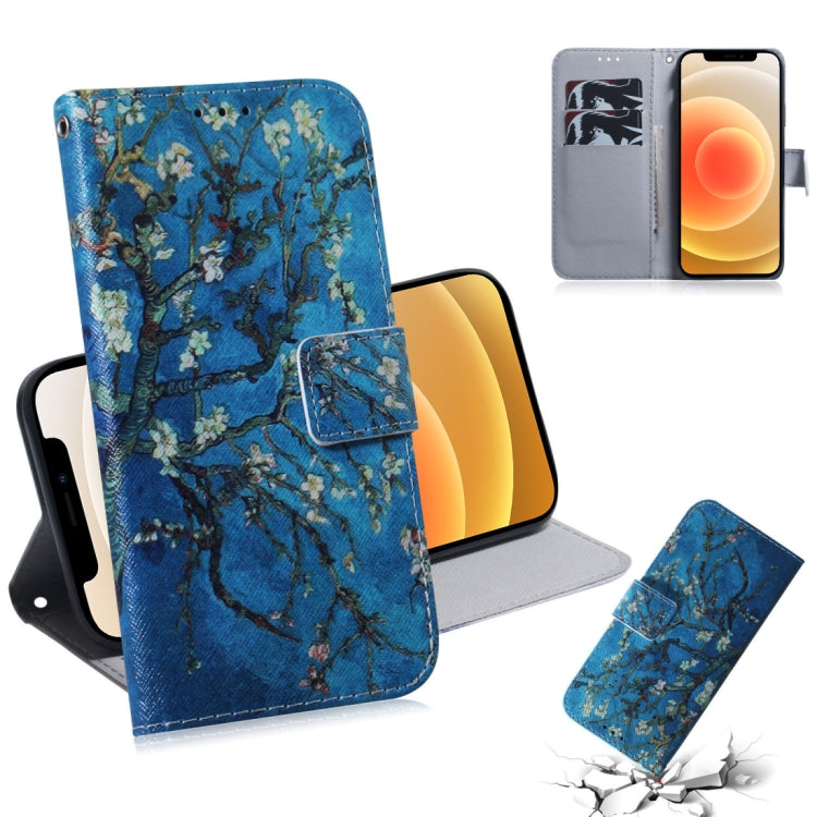 Coloured Drawing Horizontal Flip Leather Case, with Holder & Card Slots & Wallet, For iPhone 12 mini, For iPhone 12 / 12 Pro, For iPhone 12 Pro Max