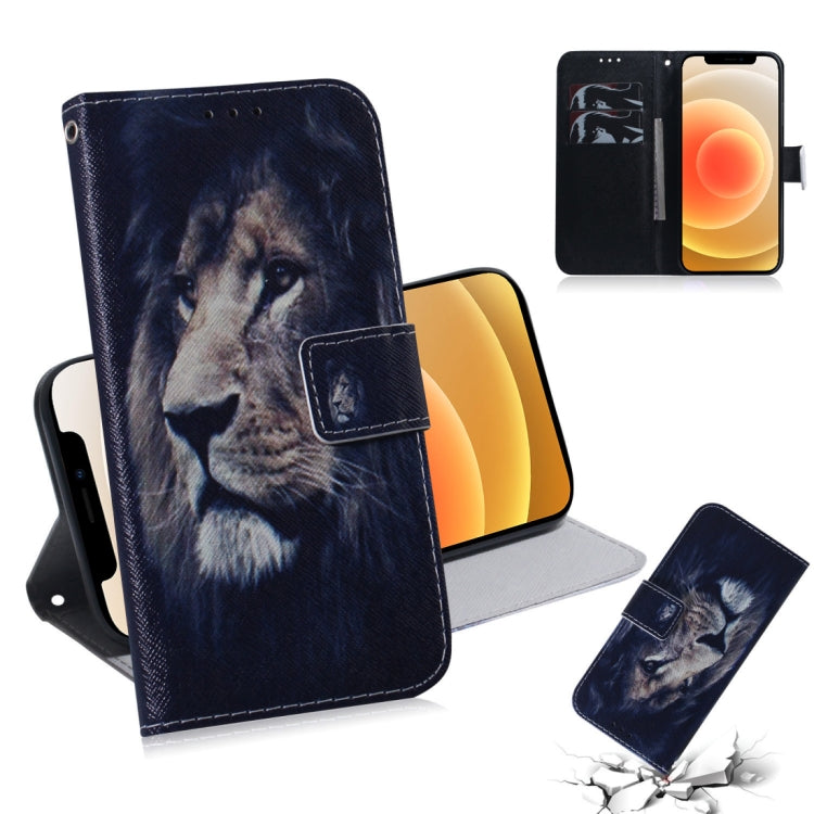 Coloured Drawing Horizontal Flip Leather Case, with Holder & Card Slots & Wallet, For iPhone 12 mini, For iPhone 12 / 12 Pro, For iPhone 12 Pro Max