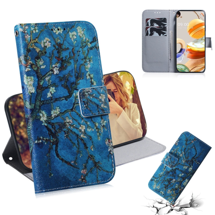 Coloured Drawing Horizontal Flip Leather Case, with Holder & Card Slots & Wallet, For LG K41S, For LG K51S, For LG K61