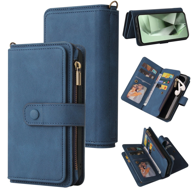 Skin Feel Multi Card Slots Zipper Wallet Leather Phone Case, For Samsung Galaxy S25 / S24 5G, For Samsung Galaxy S25+ / S24+ 5G, For Samsung Galaxy S25 Ultra 5G, For Samsung Galaxy S24 FE 5G