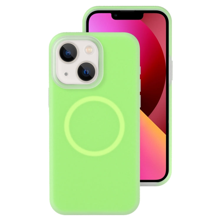 Jelly Liquid Silicone MagSafe Magnetic Phone Case, For iPhone 13 Pro, For iPhone 13