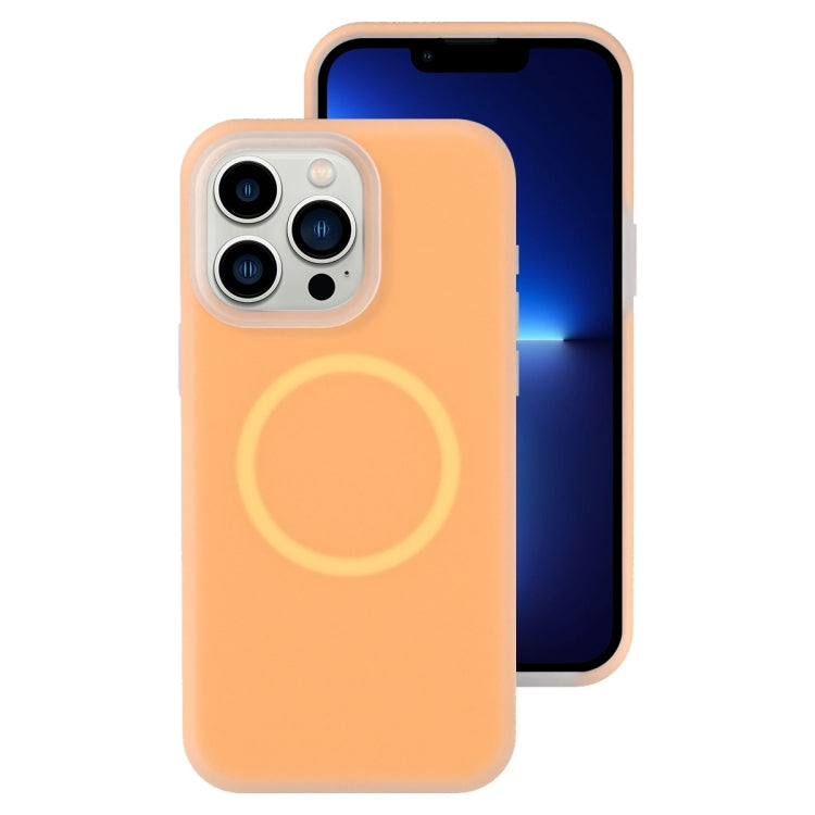Jelly Liquid Silicone MagSafe Magnetic Phone Case, For iPhone 13 Pro, For iPhone 13