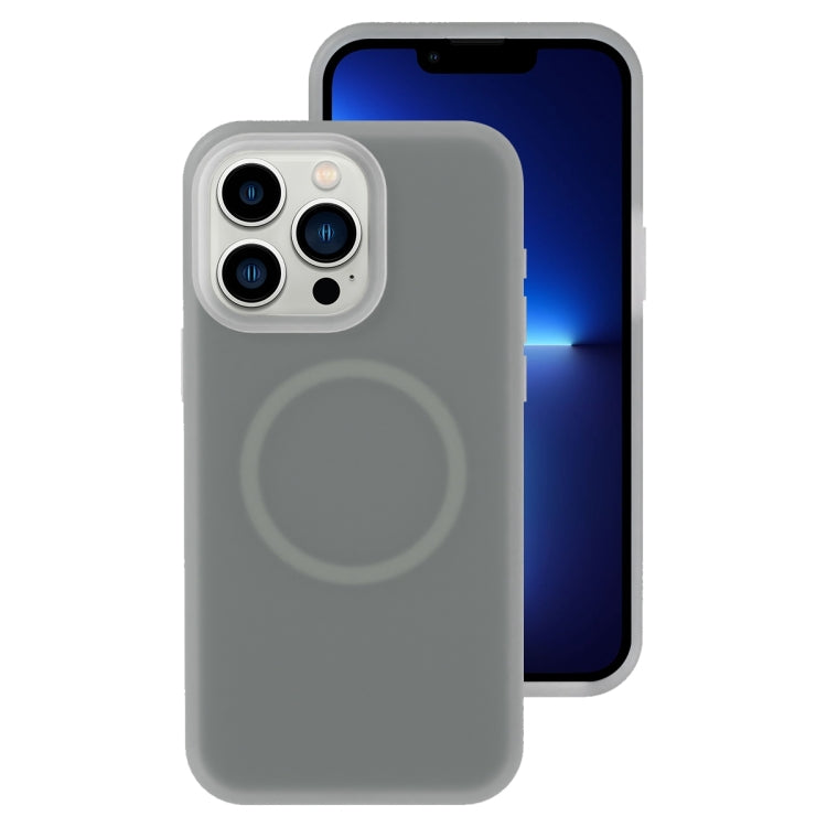 Jelly Liquid Silicone MagSafe Magnetic Phone Case, For iPhone 13 Pro, For iPhone 13