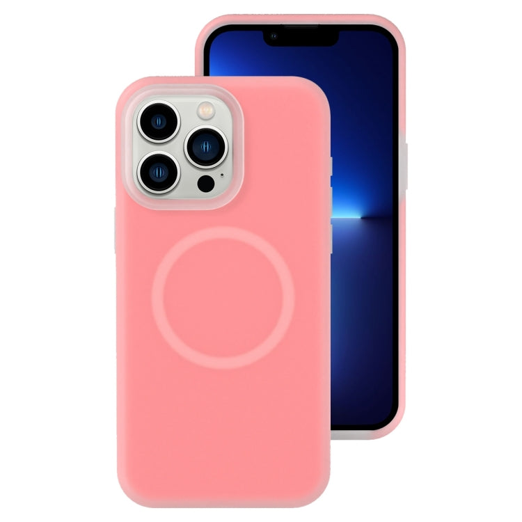 Jelly Liquid Silicone MagSafe Magnetic Phone Case, For iPhone 13 Pro, For iPhone 13