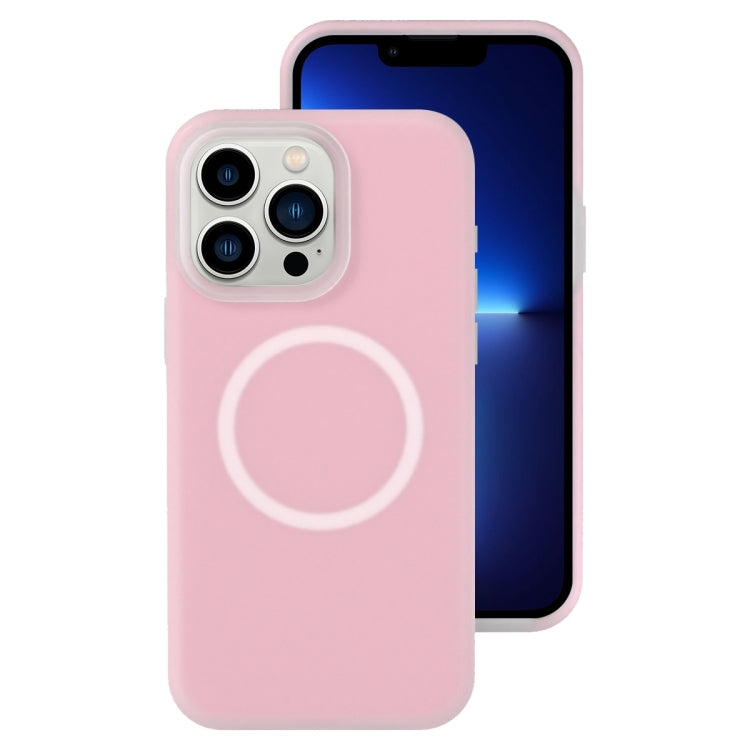 Jelly Liquid Silicone MagSafe Magnetic Phone Case, For iPhone 13 Pro, For iPhone 13