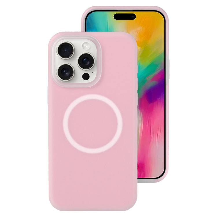 Jelly Liquid Silicone MagSafe Magnetic Phone Case, For iPhone 16 Pro, For iPhone 16 Plus