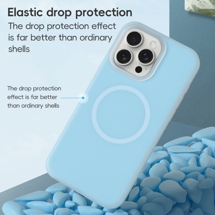 Jelly Liquid Silicone MagSafe Magnetic Phone Case, For iPhone 15 Plus, For iPhone 15, For iPhone 14 Plus