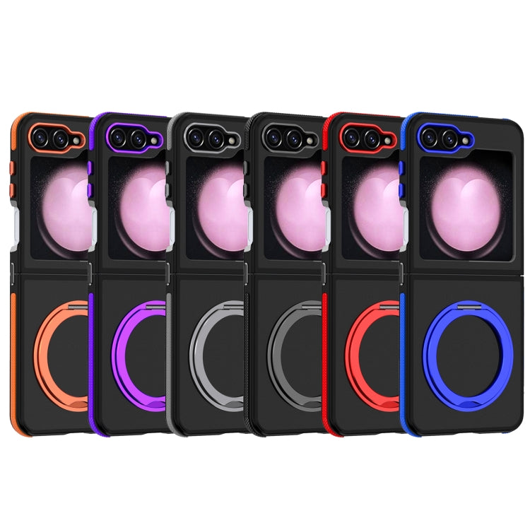 Dual-Color Skin Feel 360 Rotating Holder Phone Case