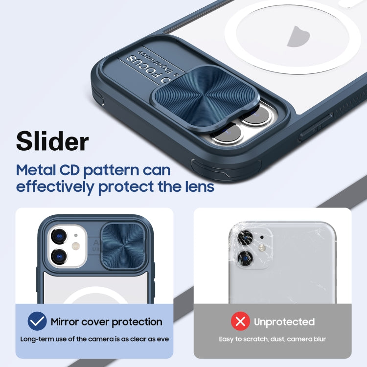 Clear Acrylic + PC + TPU MagSafe Lens Sliding Cover Full Coverage Phone Case, Series 1