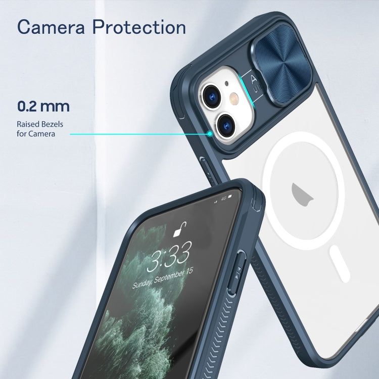 Clear Acrylic + PC + TPU MagSafe Lens Sliding Cover Full Coverage Phone Case, For iPhone 12, For  iPhone 12 Pro Max, For  iPhone 11 Pro Max, For iPhone 11