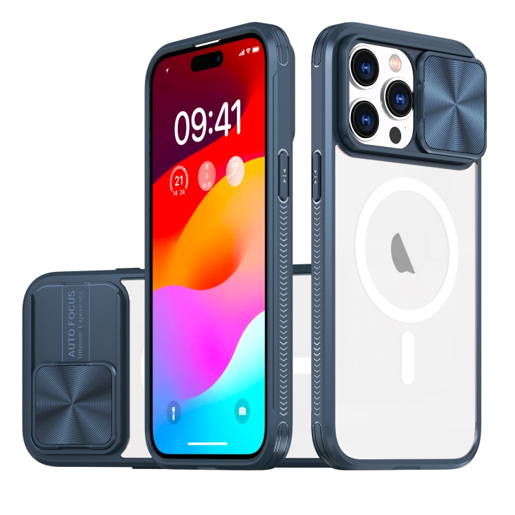 Clear Acrylic + PC + TPU MagSafe Lens Sliding Cover Full Coverage Phone Case, For iPhone 12, For  iPhone 12 Pro Max, For  iPhone 11 Pro Max, For iPhone 11