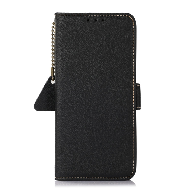 Side-Magnetic TJ Genuine Leather RFID Phone Case, For Samsung Galaxy S25 Ultra 5G, For Samsung Galaxy S24 FE 5G