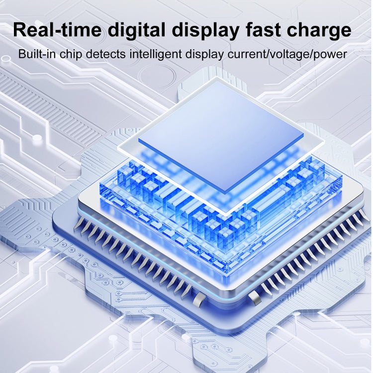 60W 10Gbps Intelligent Digital Display Fast Charge Adapter, USB-A to USB-A, Type-C to USB-A, USB-A to Type-C