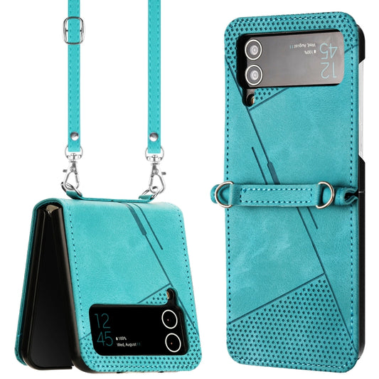Dream Triangle Leather Phone Case with Lanyard