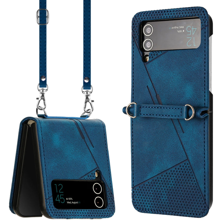 Dream Triangle Leather Phone Case with Lanyard