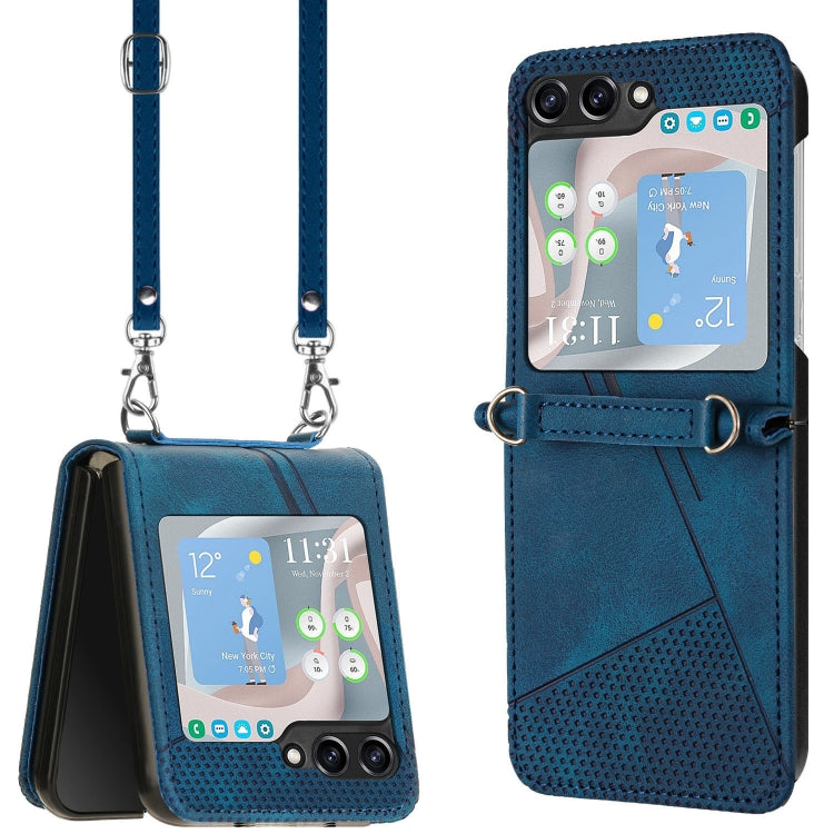 Dream Triangle Leather Phone Case with Lanyard