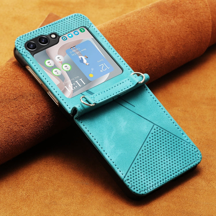 Dream Triangle Leather Phone Case with Lanyard