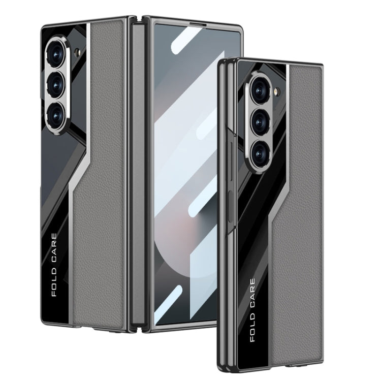 GKK Integrated Plating TPU + Leather Supercar Full Coverage Phone Case