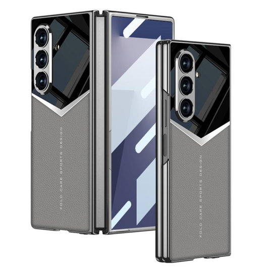 GKK Integrated Plating Leather Knight Full Coverage Phone Case