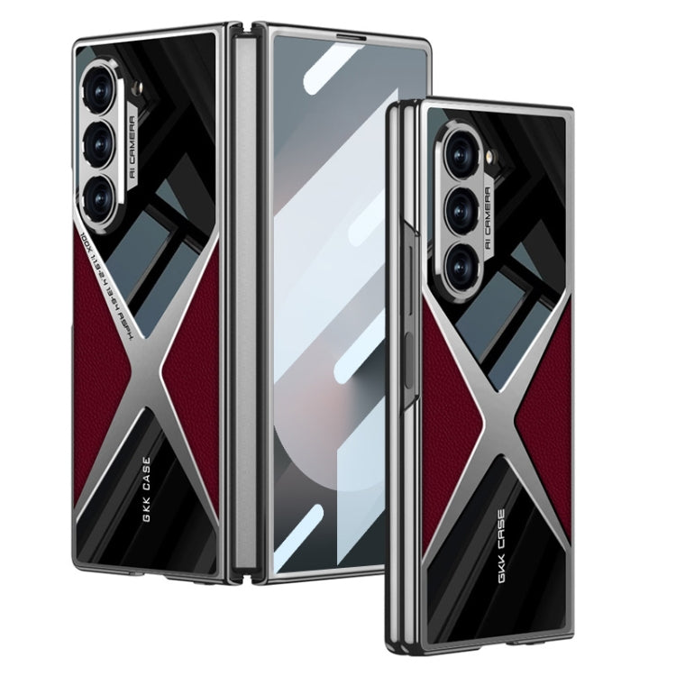 GKK Integrated Leather Electroplating Supersonic Speed Shockproof Phone Case