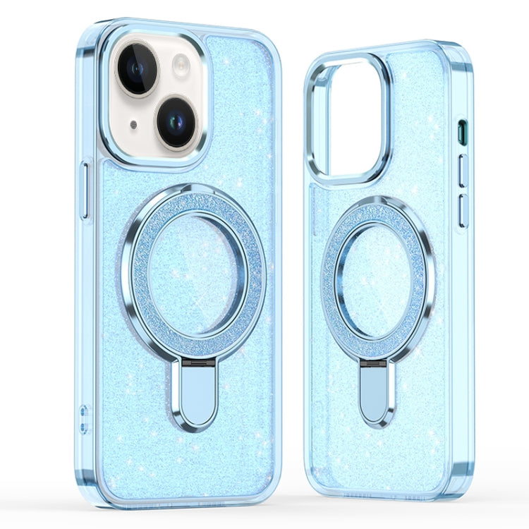 Glitter Ring Holder MagSafe Phone Case, For iPhone 15 Plus, For iPhone 15, For iPhone 14 Plus, For iPhone 13 / 14, For iPhone 14 Pro, For iPhone 14 Pro Max