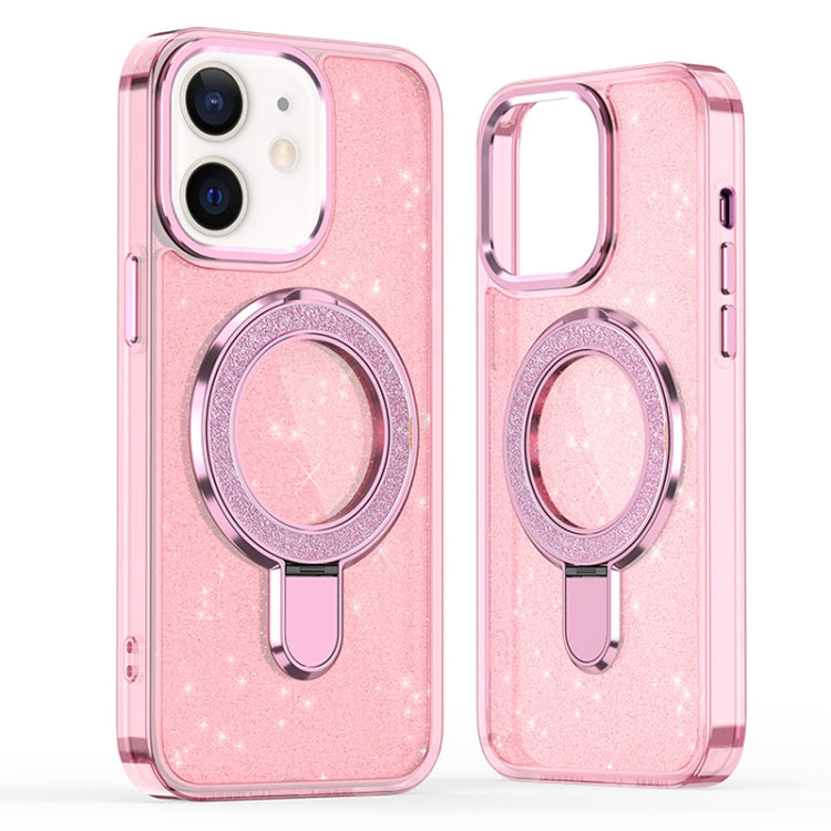 Glitter Ring Holder MagSafe Phone Case, For iPhone 13 Pro Max, For iPhone 13 Pro, For iPhone 12 / 12 Pro, For iPhone 12 Pro Max, For iPhone 11, For iPhone XR