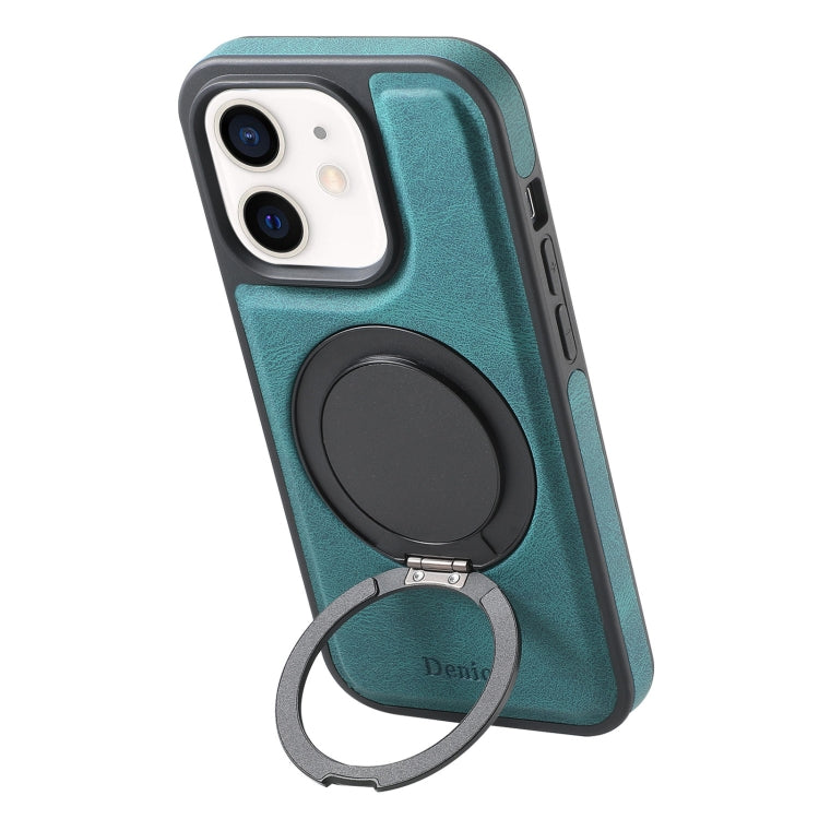 Denior A14 Skin Feel Rotating Holder MagSafe Phone Case, For iPhone 14 Pro Max, For iPhone 13 Pro Max, For iPhone 13 Pro, For iPhone 12 / 12 Pro, For iPhone 12 Pro Max