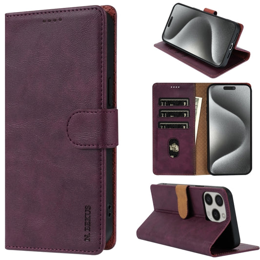 N.BEKUS CSJ-P1 Solid Color Leather Phone Case, For iPhone 15 Pro, For iPhone 15 Plus, For iPhone 15, For iPhone 14 Plus