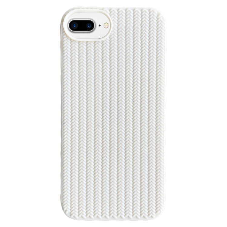 Weave Texture TPU Phone Case, For iPhone XS Max, For iPhone 8 Plus / 7 Plus