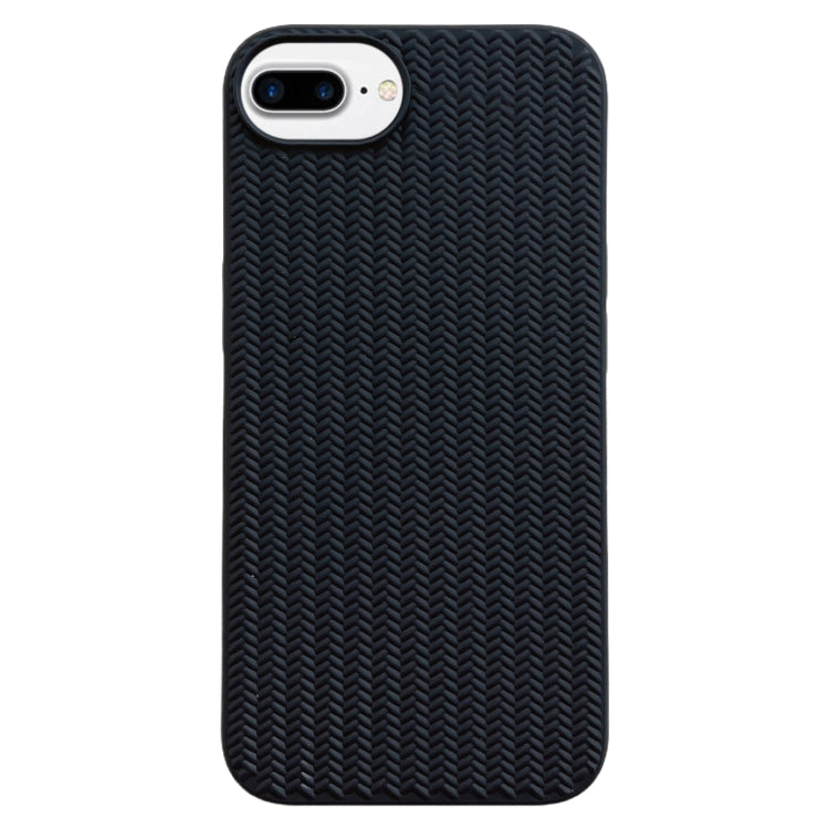 Weave Texture TPU Phone Case, For iPhone XS Max, For iPhone 8 Plus / 7 Plus