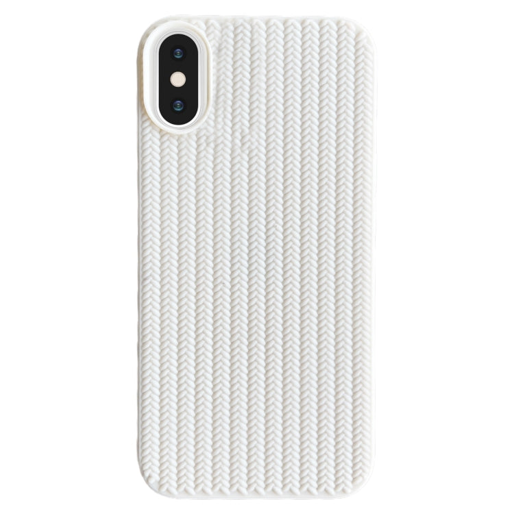 Weave Texture TPU Phone Case, For iPhone XS Max, For iPhone 8 Plus / 7 Plus